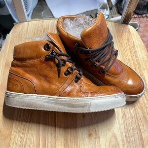 Bed Stu Honor F319003 Womens Brown Leather Lace Up Lifestyle Sneakers Shoes